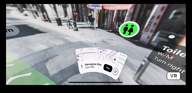 AR prototype screen 1 shown to participants during testing