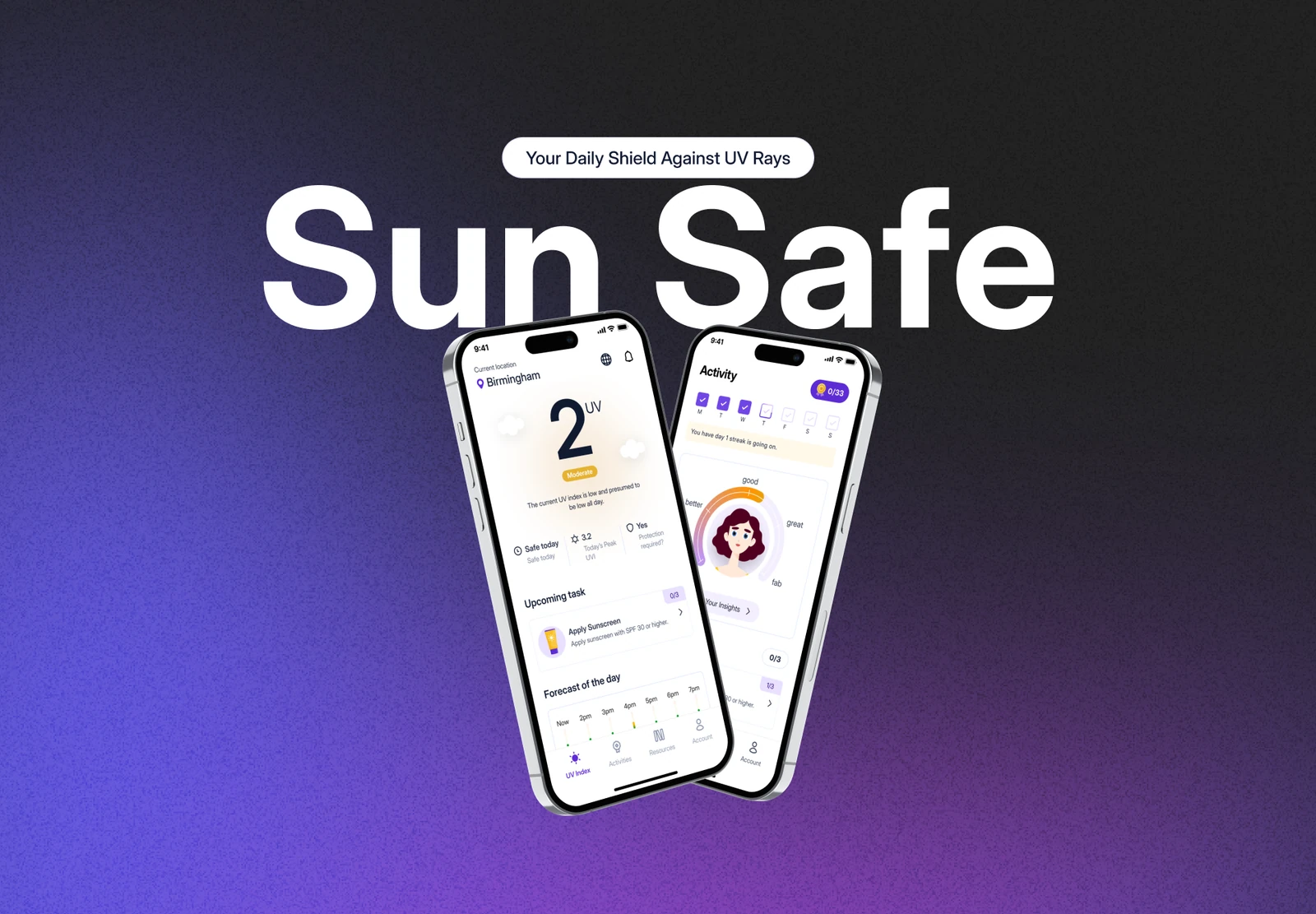 SunSafe, your daily shield against UV rays